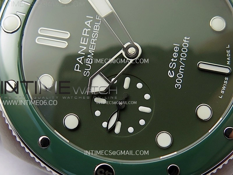 PAM1287 V TTF Best Edition Green Dial on Green Leather Strap P.900 Clone